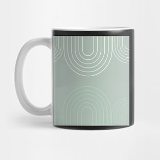 Green arch minimal pattern Mug